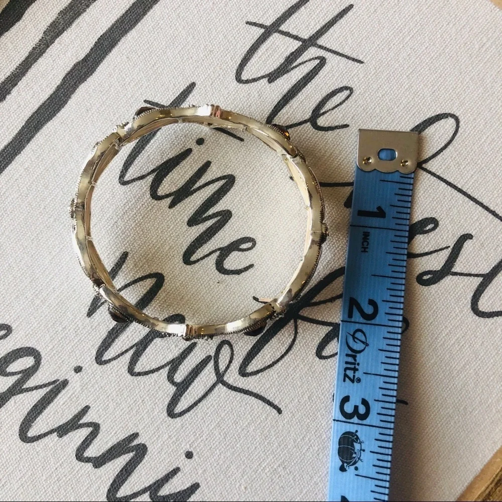 🌸Vintage 90s bracelet stretch faith‎ life purple